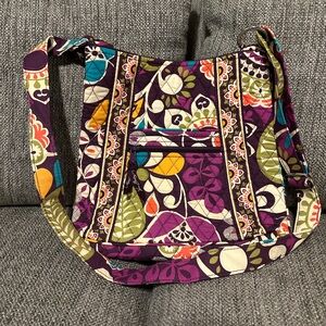 Vera Bradley purple pattern Hipster bag